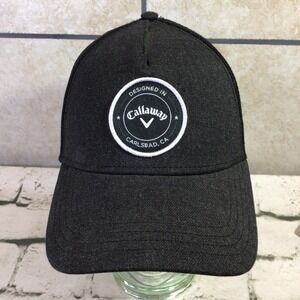 Callaway Golf Hat Mens Snapback Gray Black Adjustable Ball Cap
